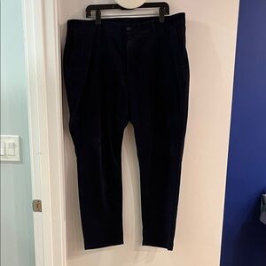 Bonobos Men's Dark Blue Corduroy Chino Pants Athletic Fit
